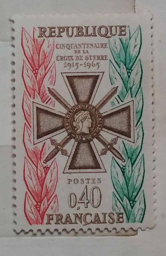 Франция 1965 г - 50-летие Военного креста - фото фото фото 0
