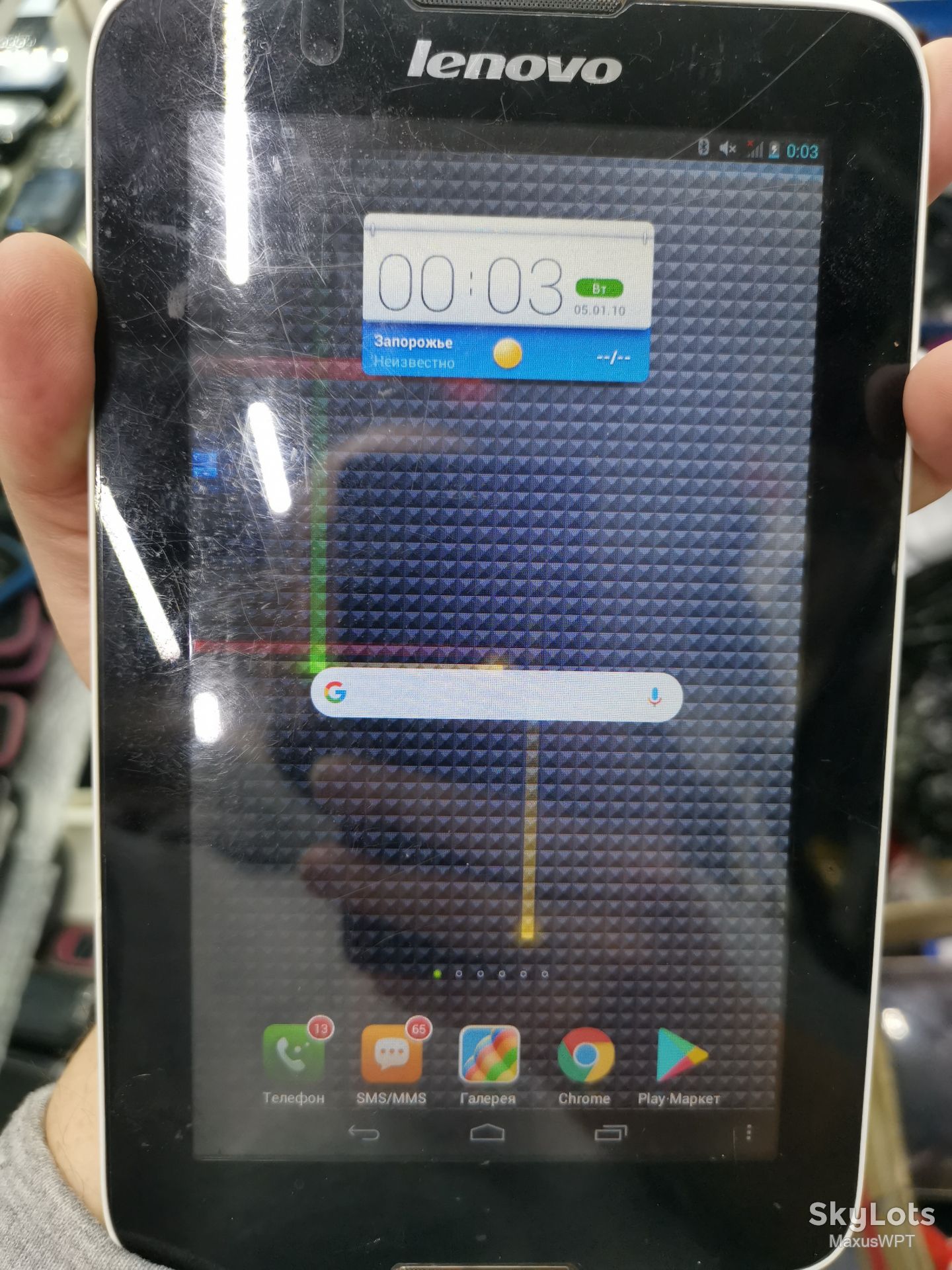 #1169 Sklad Lenovo A3300 GV white sim - фото фото фото 1