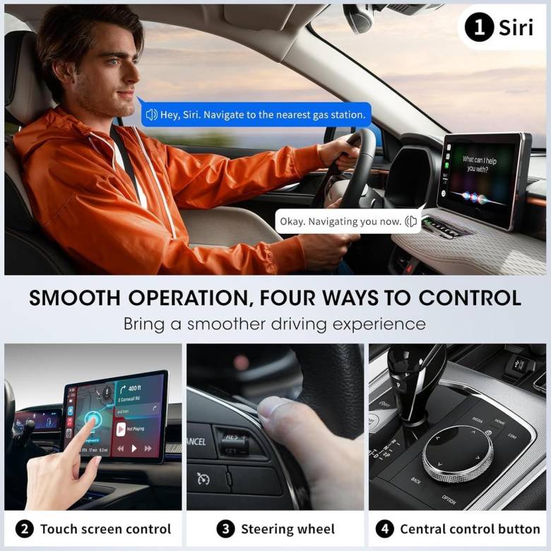 Беспроводной адаптер Carplay FEisca для Apple, превращает проводной адаптер Carplay в беспроводной д - фото фото фото 8