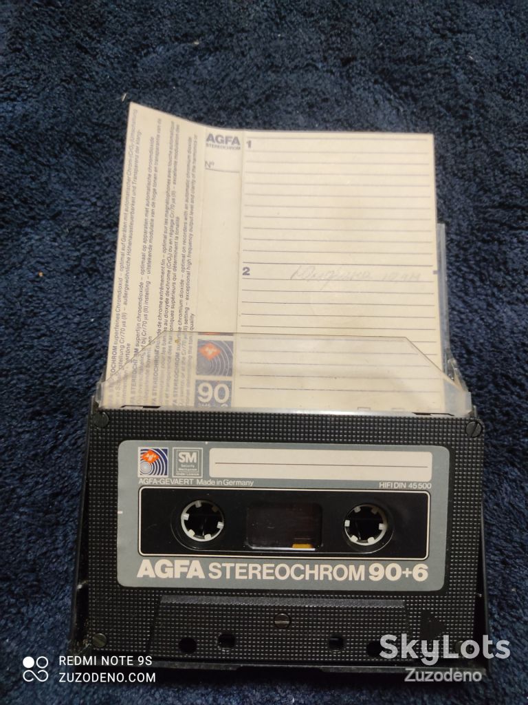 Б/У Аудио кассета AGFA stereochrom 90+6 - фото фото фото 2