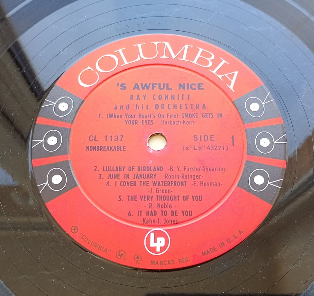 RAY CONNIFF AND HIS ORCHESTRA 'S Awful Nice LP VG+/EX - фото фото фото 2