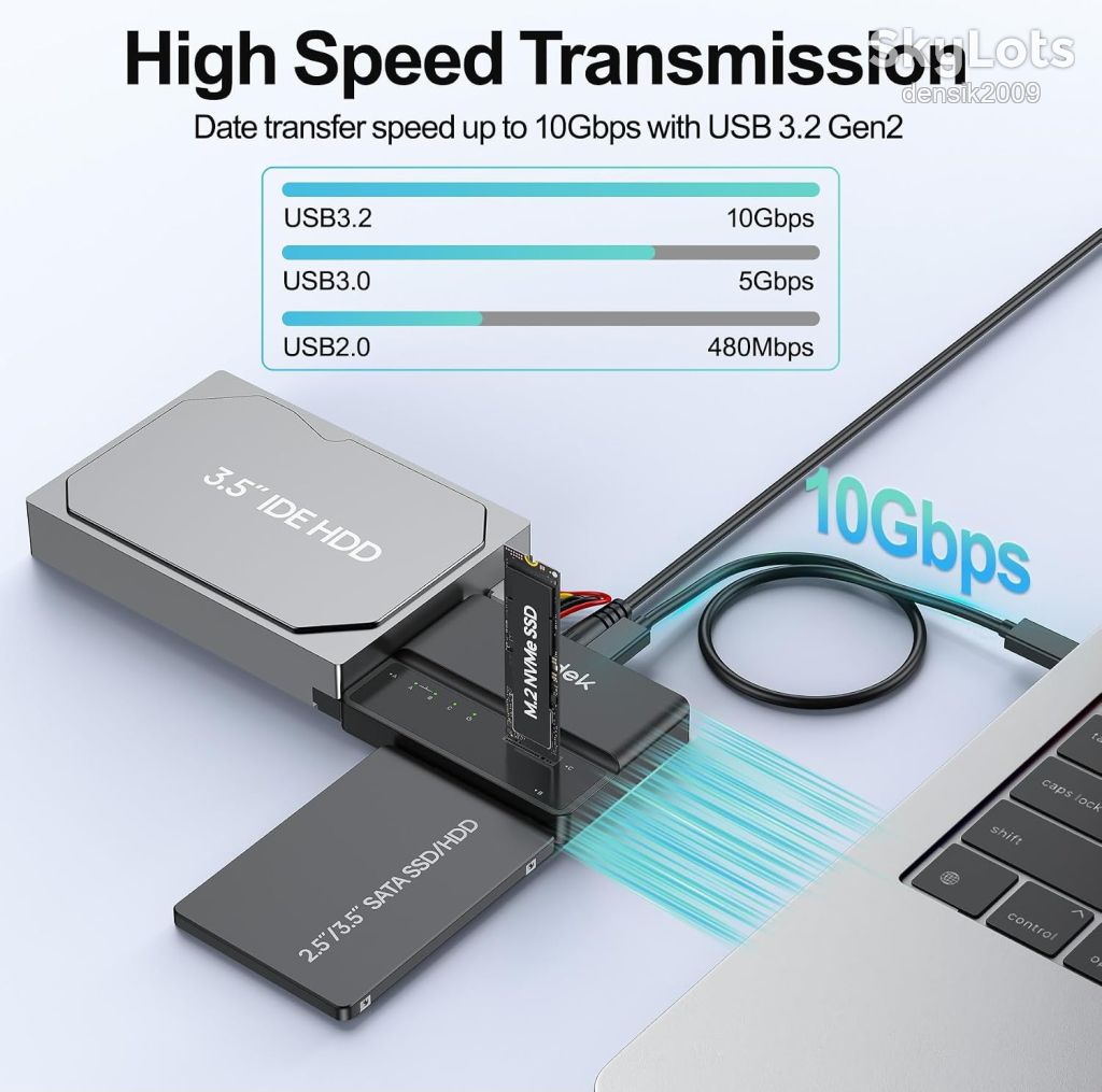 Адаптер SUIDEK  M.2 NVMe/SATA 10 Гбіт/с. Модель S1235D. Зчитувач жорстких дисків. - фото фото фото 8