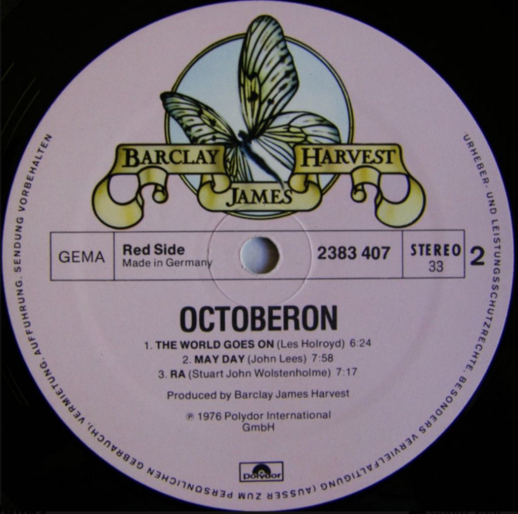 Barclay James Harvest - Octoberon - 1976.  (LP). 12. Vinyl. Пластинка. Germany. - фото фото фото 3