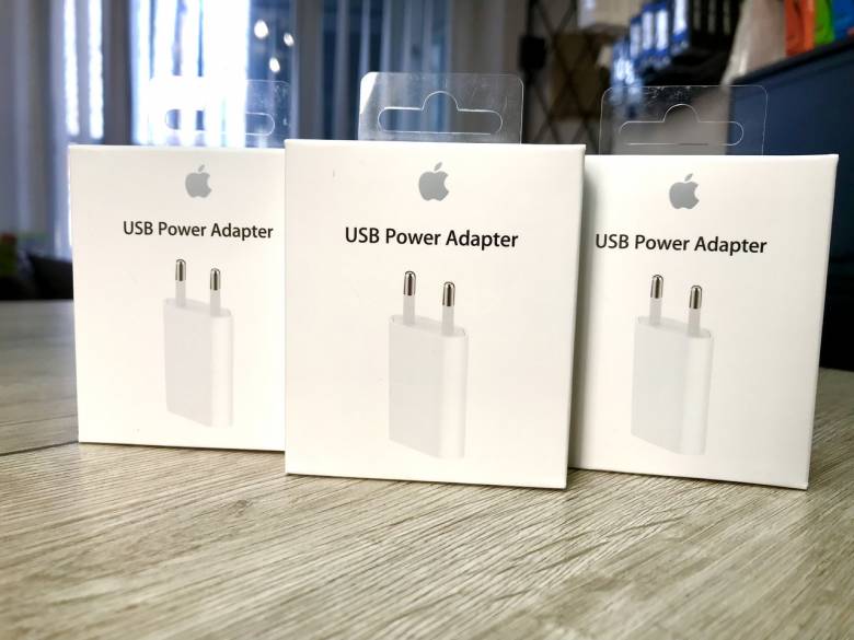 Блок питания, Power Adapter iPhone 5W Сетевой адаптер, Блок, Кубик к айфону - фото фото фото 1