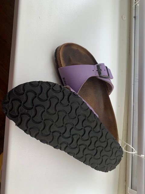 шлепки кожа натуральная Birkenstock, 38 - фото фото фото 1