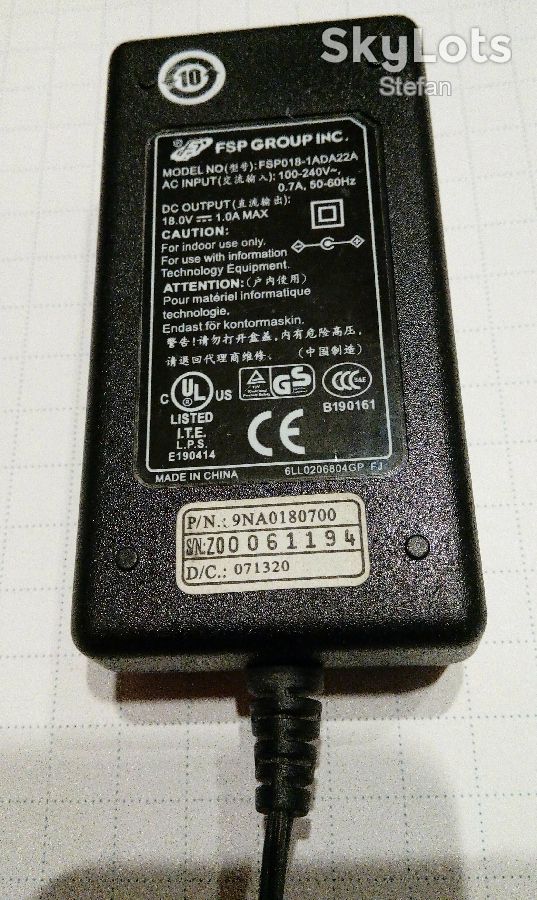 Блок питания сетевой адаптер зарядное устройство18,0V 1,0A FSP018-1ADA - фото фото фото 2