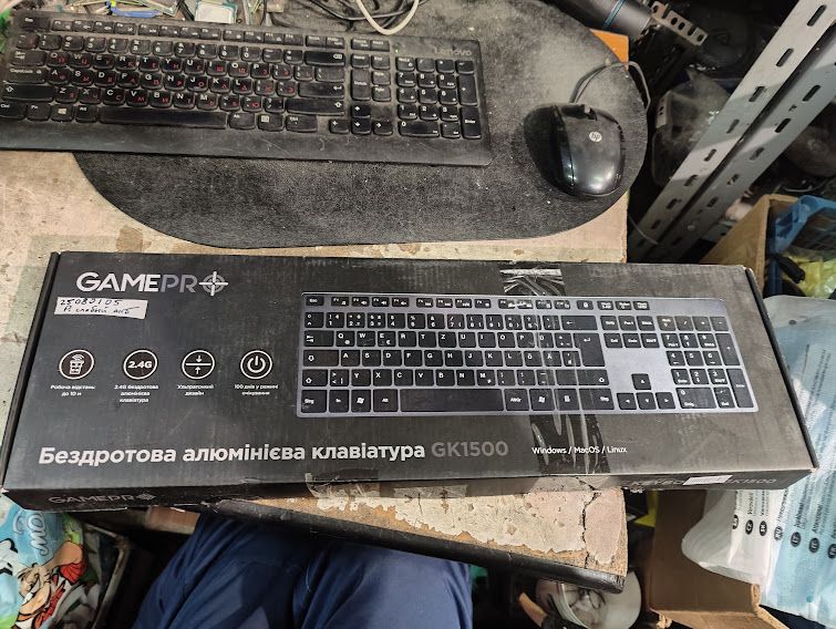 Беспроводная клавиатура GamePro GK1500 № 25080105 - фото фото фото 1