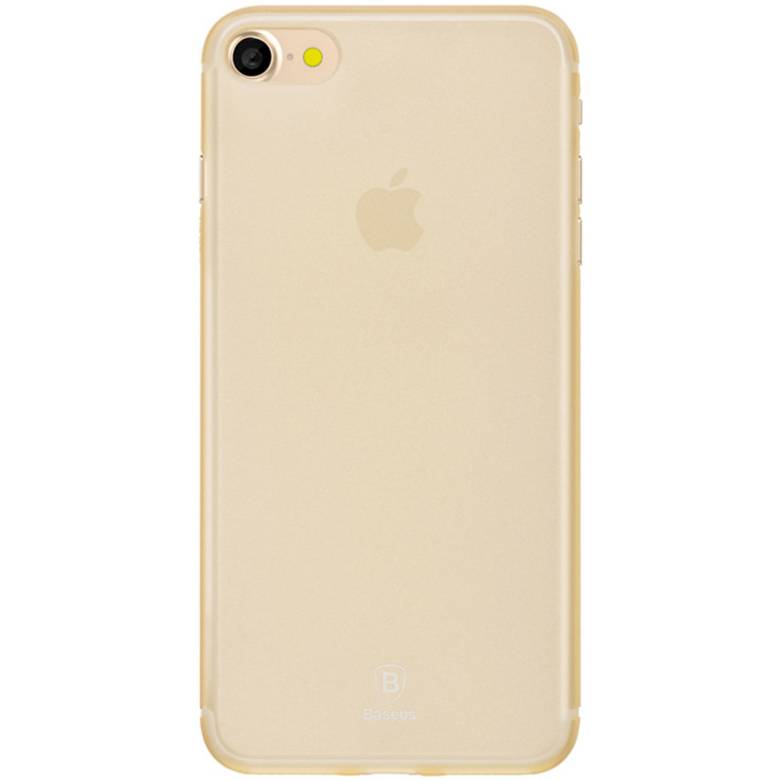 Чехол Baseus для iPhone SE 2020/8/7 Slim Transparent Gold (WIAPIPH7-CT0V) - фото фото фото 0