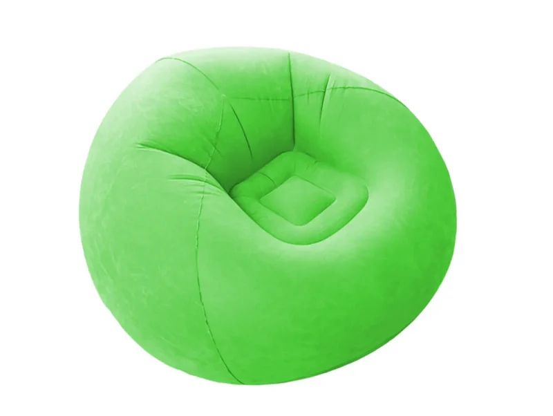 Надувне крісло-пуф Inflatable Sofa / Надувне крісло-мішок 110×110×85 см Зелений - фото фото фото 0