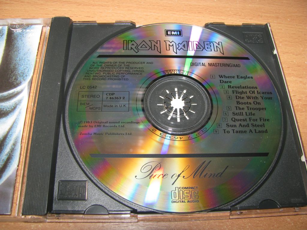 IRON MAIDEN - Piece Of Mind  (1983 EMI 1st press,NIMBUS,UK) - фото фото фото 2