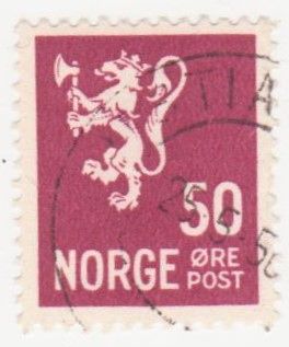 Норвегия 1937  г. № 190 гашеная - фото фото фото 0