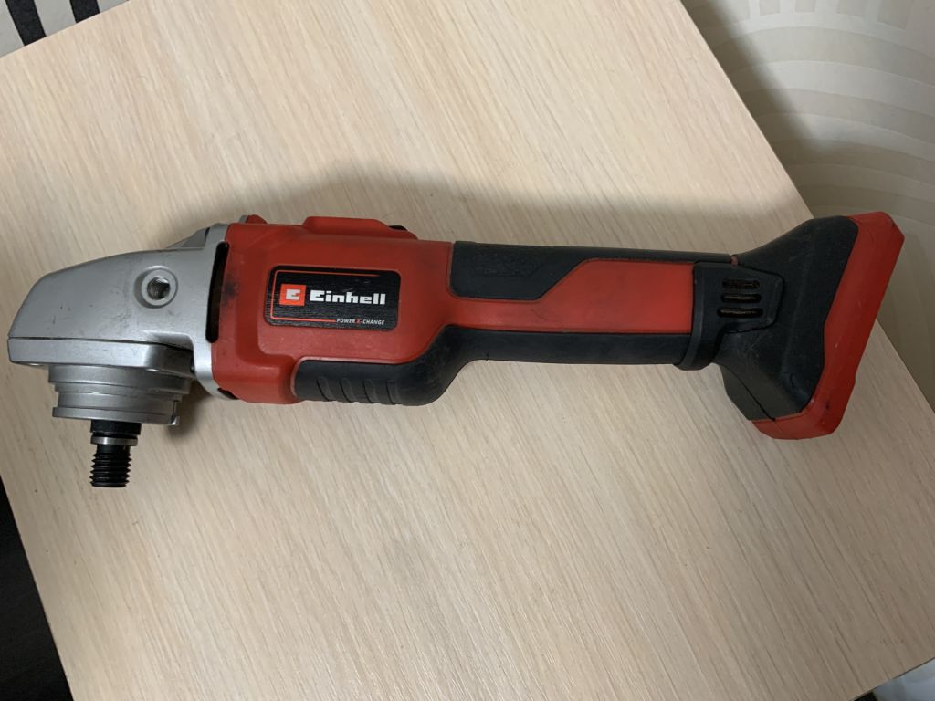Аккумуляторная Кутова безщіткова шліфмашина Einhell TE-AG 18/150 Li BL-Solo,болгарка,рабочая - фото фото фото 0
