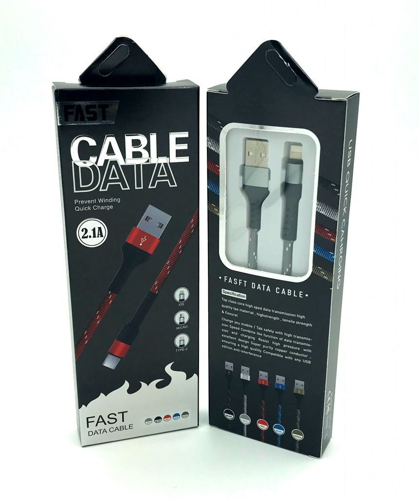USB кабель / Дата кабель Fast Data Cable I-103 black-box Lighting USB Grey - фото фото фото 0
