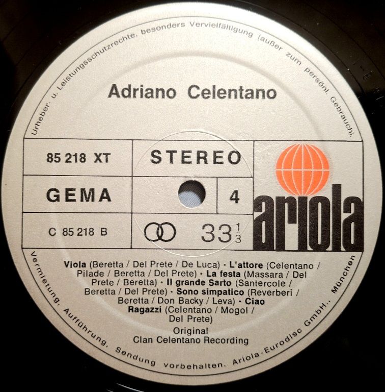 Adriano Celentano - Azzurro. Greatest Hits - 1971.   (2LP). 12. Vinyl. Пластинки. Germany. - фото фото фото 6