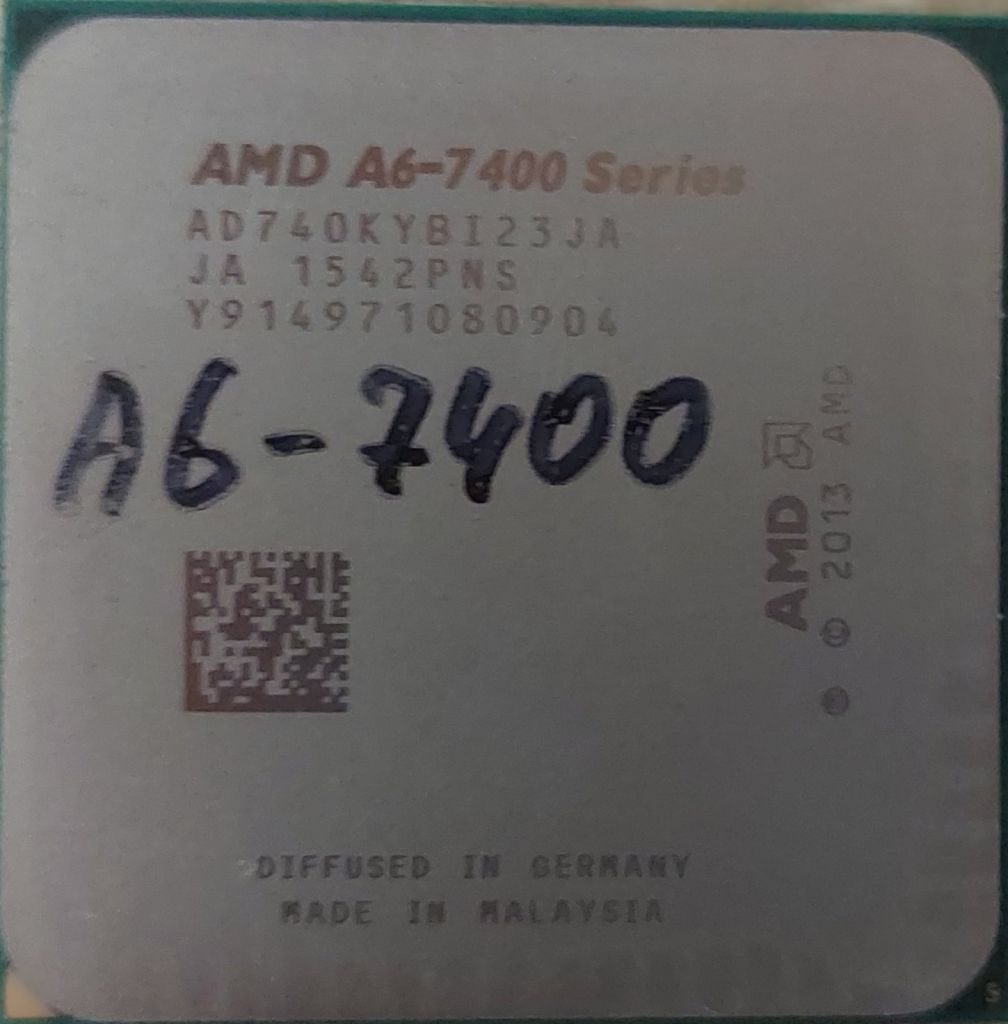 Процесор AMD A6-7400K  (3.50-3.90GHz, 1MB, 65W, Socket FM2+) Б/в - фото фото фото 0
