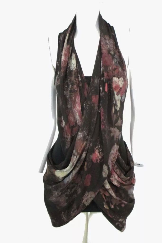 Топ шелк-лиоцелл Allsaints Irrochka night floral top 44р - фото фото фото 0