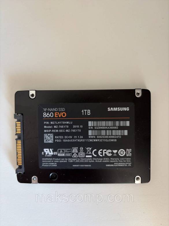 SSD Samsung 860 EVO 1Tb 2.5"  3D NAND SATAIII - фото фото фото 1