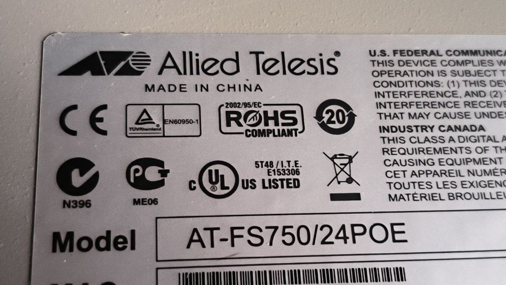 Комутатор Alied Telesis AT-FS750/24 POE - фото фото фото 4