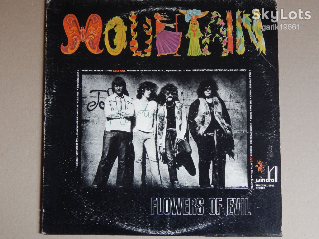 Mountain ‎– Flowers Of Evil   (Windfall Records ‎– 5501, US) EX/EX+ - фото фото фото 0