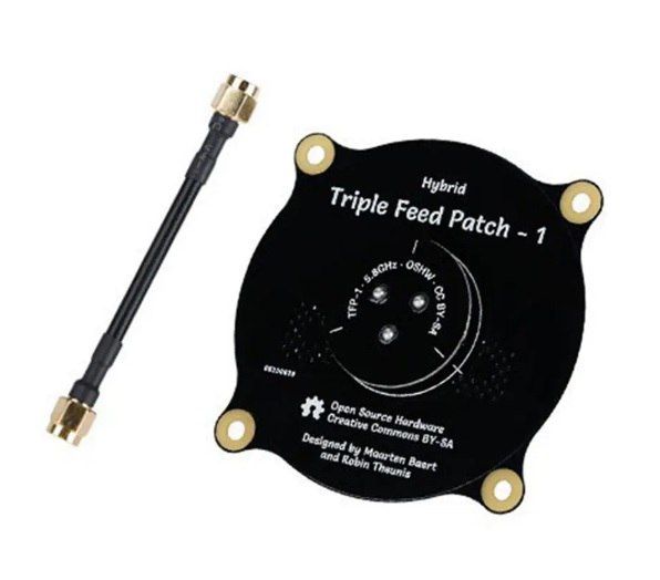 Патч антена Hybrid Triple Feed Patch 5.8 Ггц, 4dBi,  (RHCP LHCP) - фото фото фото 0