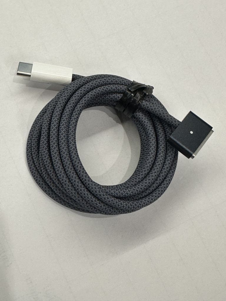 Кабель зарядки Macbook magsafe-3 midnight  (MPL43, MW643), синий 2м - фото фото фото 0