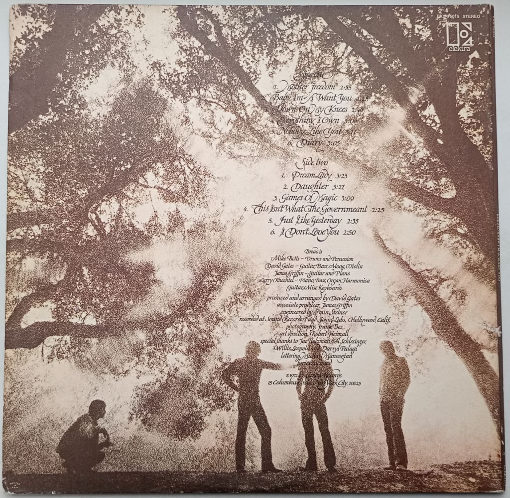 BREAD Baby I'm-A Want You LP  VG/EX  (No OIS) - фото фото фото 2