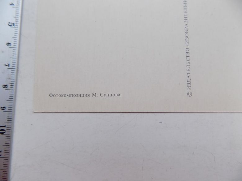 Открытка Поздравляем! СССР Худ. Сунцова 1974 г. - фото фото фото 2
