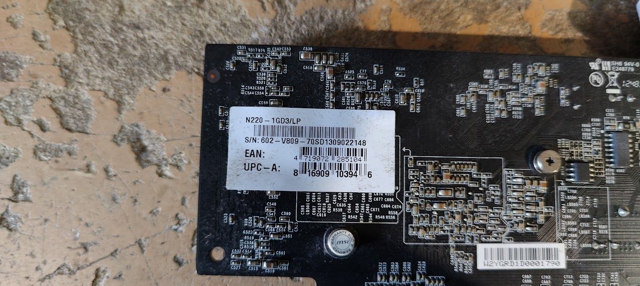 Видеокарта MSI GeForce GT 220 N220-1GD3/LP 1GB PCI-E № K231707200 - фото фото фото 2