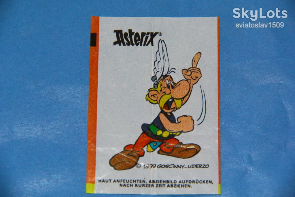 вкладыш от жевательной резинки ASTERIX Fleer - фото фото фото 0