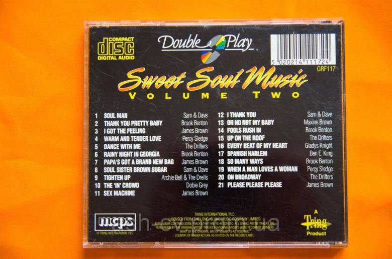 Музичний диск CD. SWEET SOUL MUSIC - фото фото фото 2