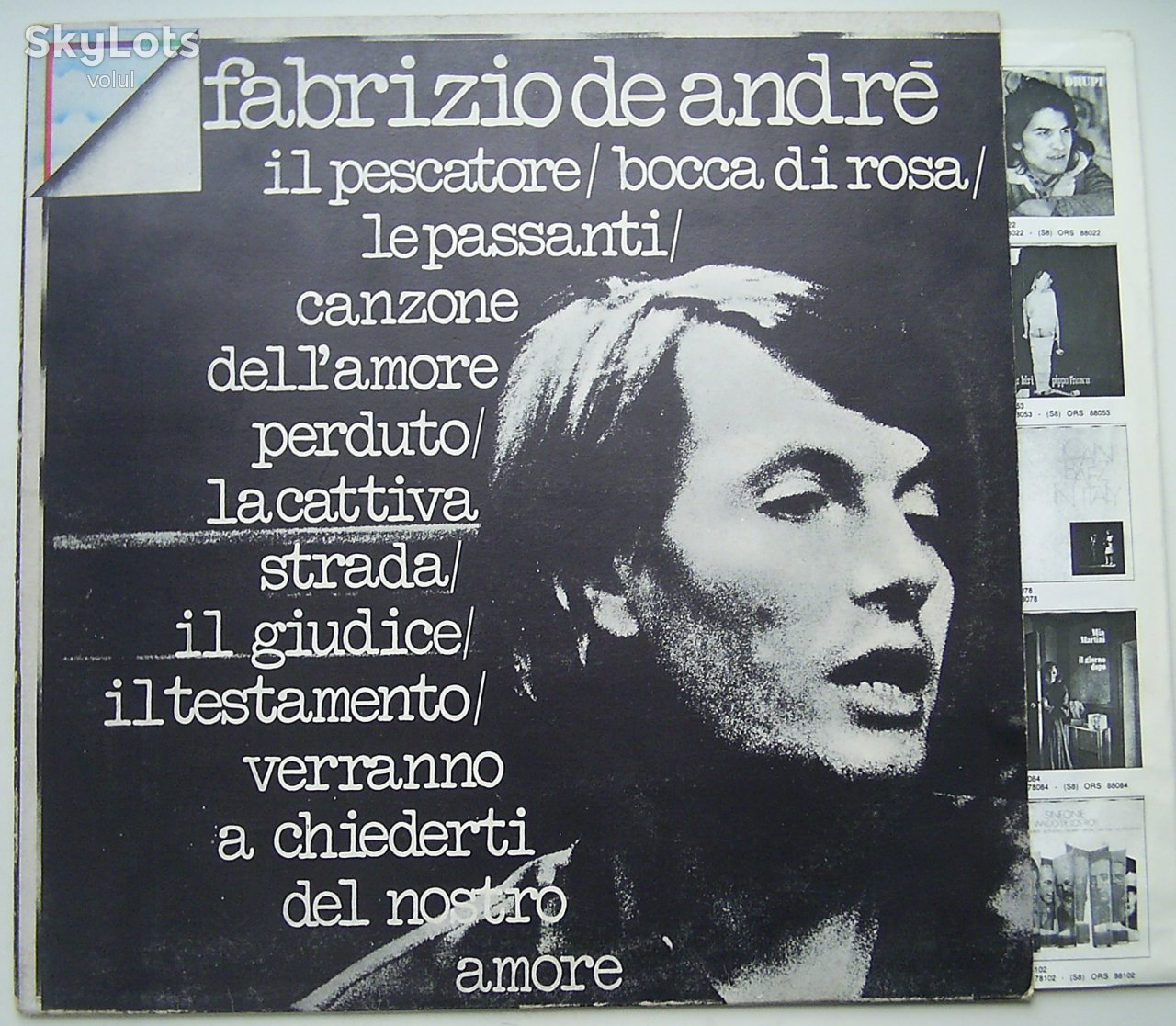 FABRIZIO DE ANDRÉ LP VG++ - фото фото фото 0