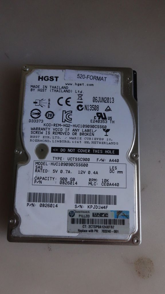 Жесткий диск 2,5" SAS HGST 900GB UCTSSC900 HUC109090CSS600 - фото фото фото 0