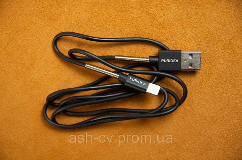 Кабель PURIDEA Premium Lightning (iPhone, 1 метр, Black) - фото фото фото 4