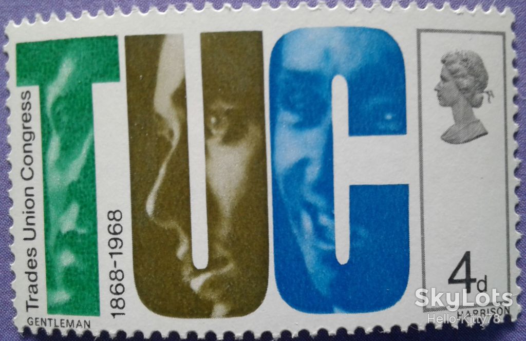 Великобритания 1968 тред-юнионы Mi 485 MNH - фото фото фото 0