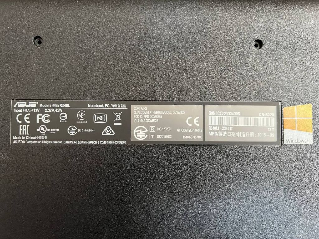 ASUS R540L Низ корпуса  (дно, поддон) - фото фото фото 4