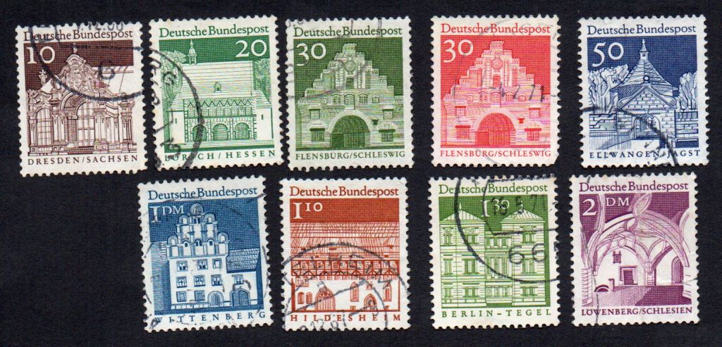 ФРН 1966 - Будівлі дванадцяти століть  (Гб) - фото фото фото 0