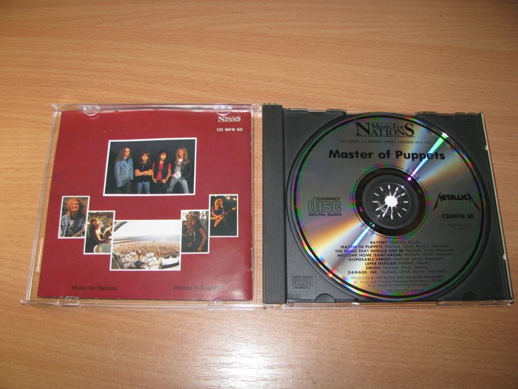 METALLICA - Master Of Puppets     (1986 Music For Nations 1st press) UK - фото фото фото 1