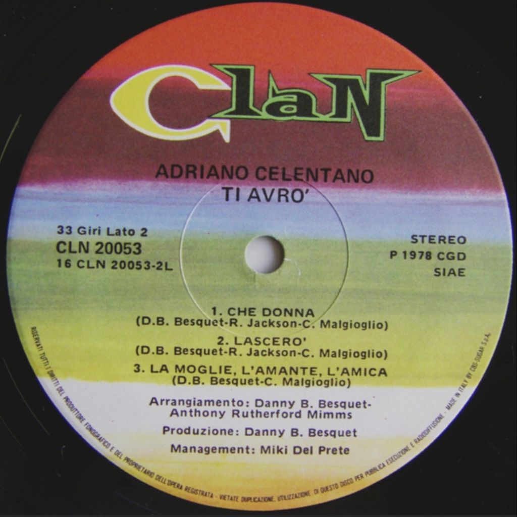 Adriano Celentano - Ti Avro - 1978.  (LP). 12. Vinyl. Пластинка. Italy. - фото фото фото 3