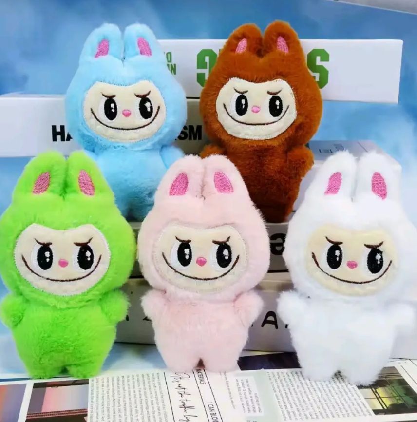Брелок Лабубу плюш + бавовна         (13 см) - фото фото фото 6