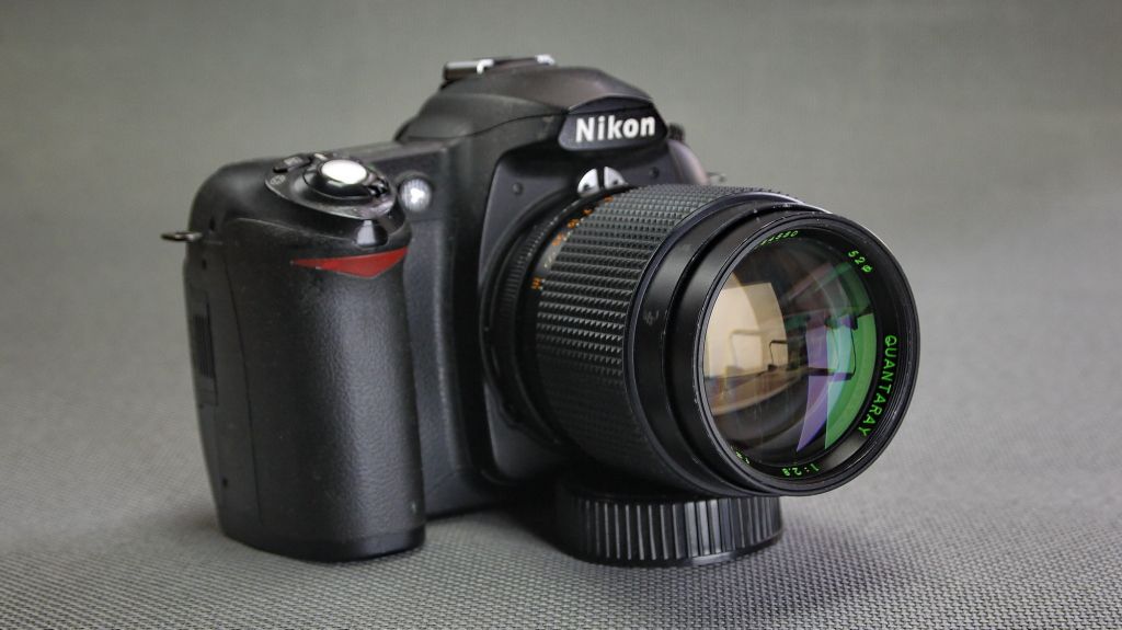 Nikon F светосильный телеобъектив Quantaray        (sigma) 135mm/2,8 ф52мм Вживане - фото фото фото 3