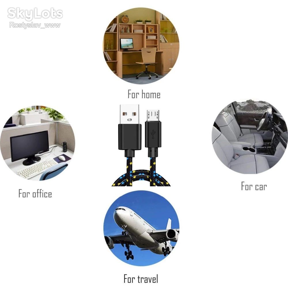 Кабель для зарядки MicroUSB 1.2м чорний - фото фото фото 4