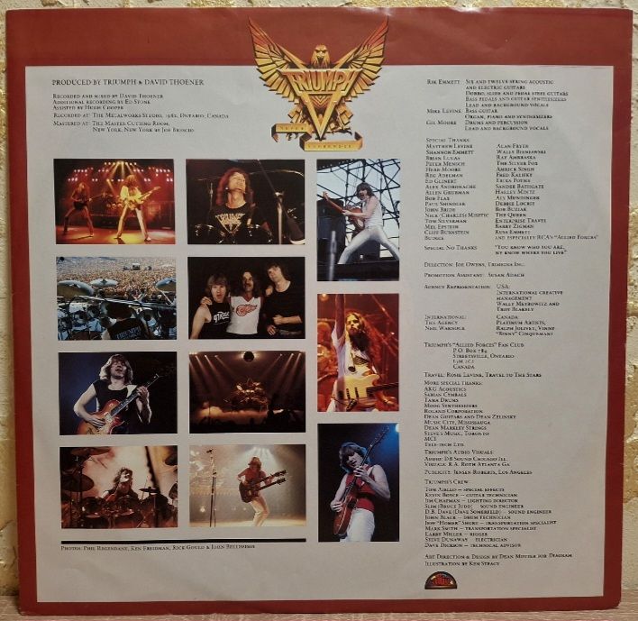 Triumph - Never Surrender - 1983.  (LP). 12. Vinyl. Пластинка. Germany. - фото фото фото 2