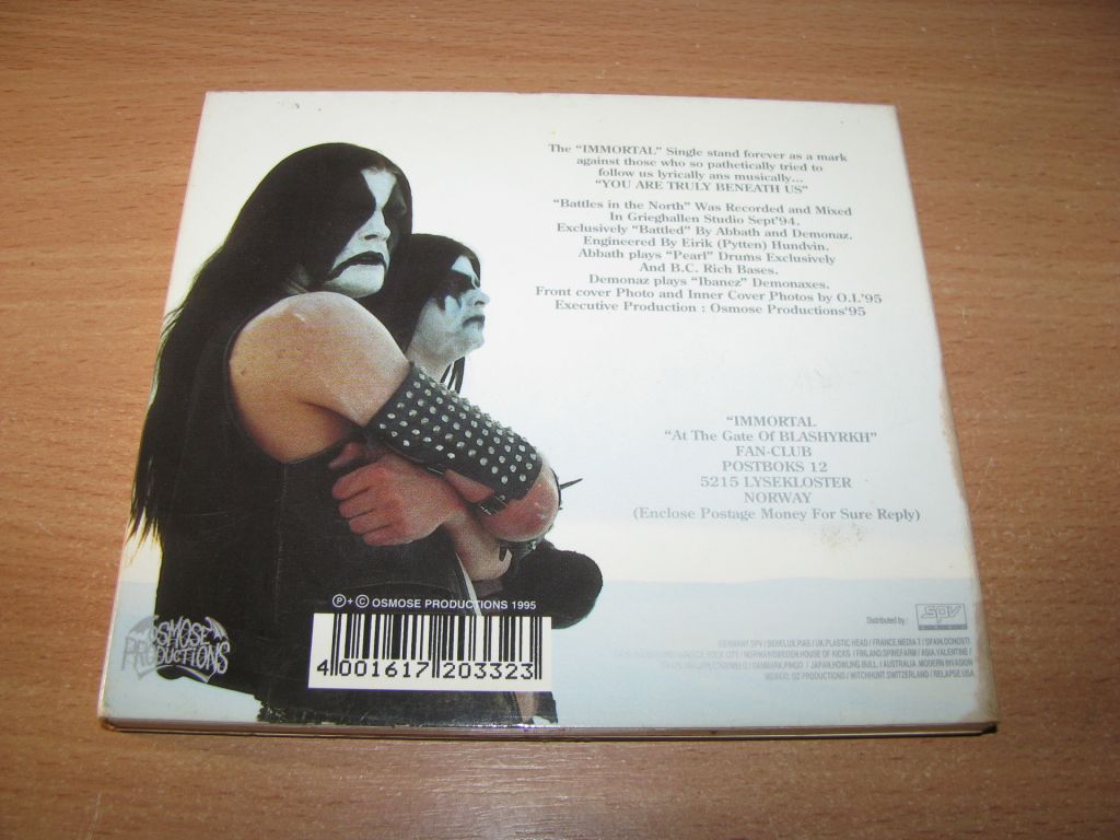 IMMORTAL - Battles In The North  (1997 Osmose DIGIPACK) - фото фото фото 1