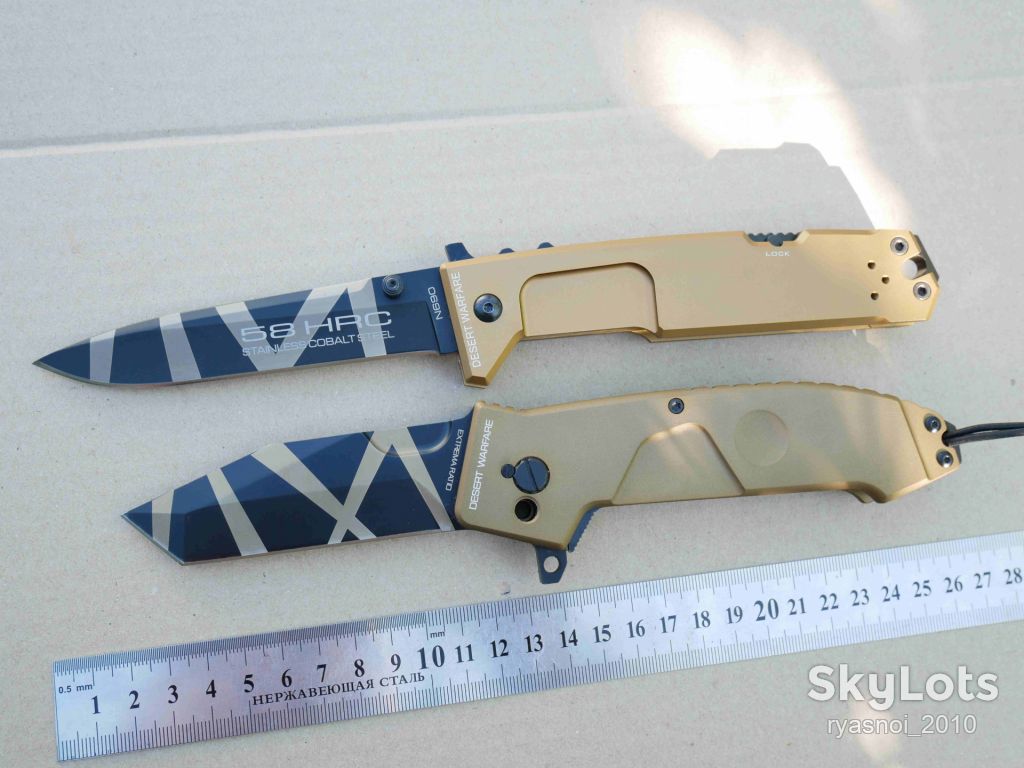 Extrema Ratio NEMESIS, Al Desert Warf, 440С, Replica, Tactical, EDC, Back Lock - фото фото фото 14