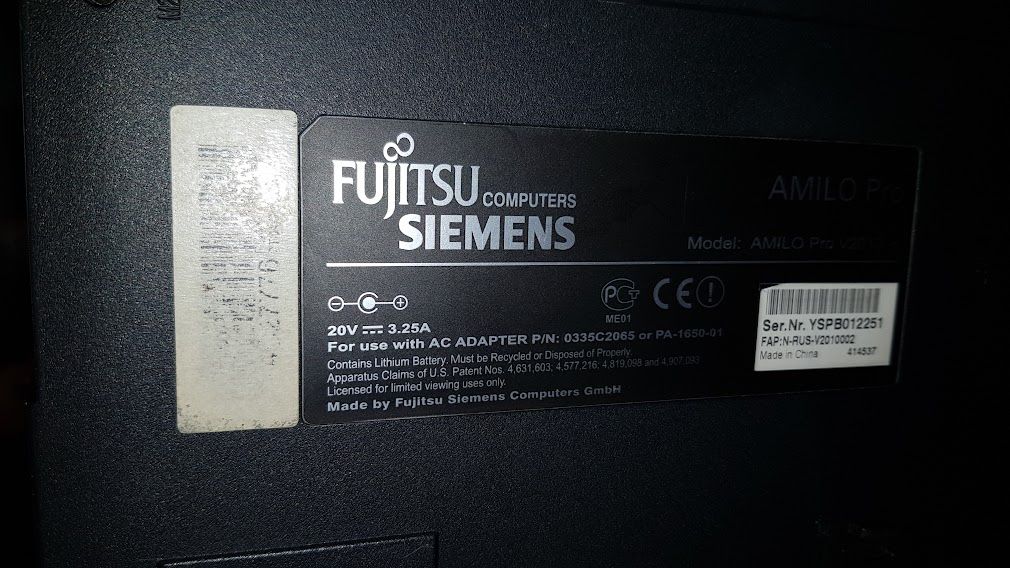Ноутбук Fujitsu-Siemens AMILO Pro V2010-x № 21130755 - фото фото фото 5