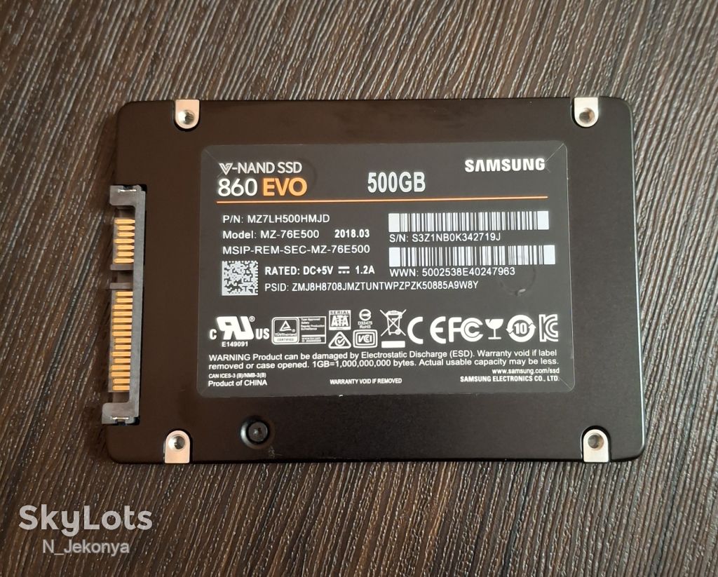SSD Samsung 860 EVO 500Gb                (MZ-76E500) - фото фото фото 1