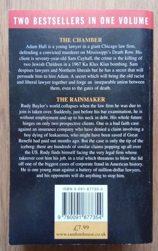 Chamber The Rainmaker The John Grisham English на Английском книга - фото фото фото 3