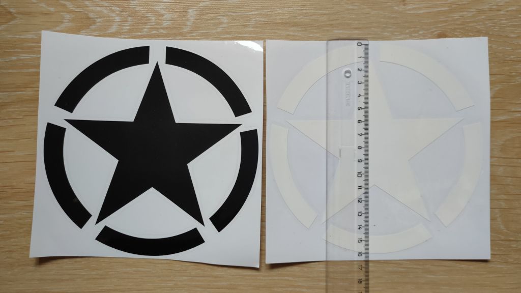 Наклейка на авто Звезда средняя - фото фото фото 4