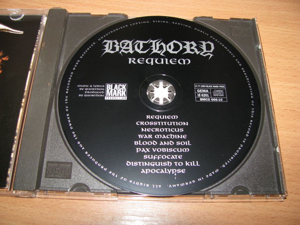 BATHORY - Requiem   (1994 Black Mark 1st press) - фото фото фото 2