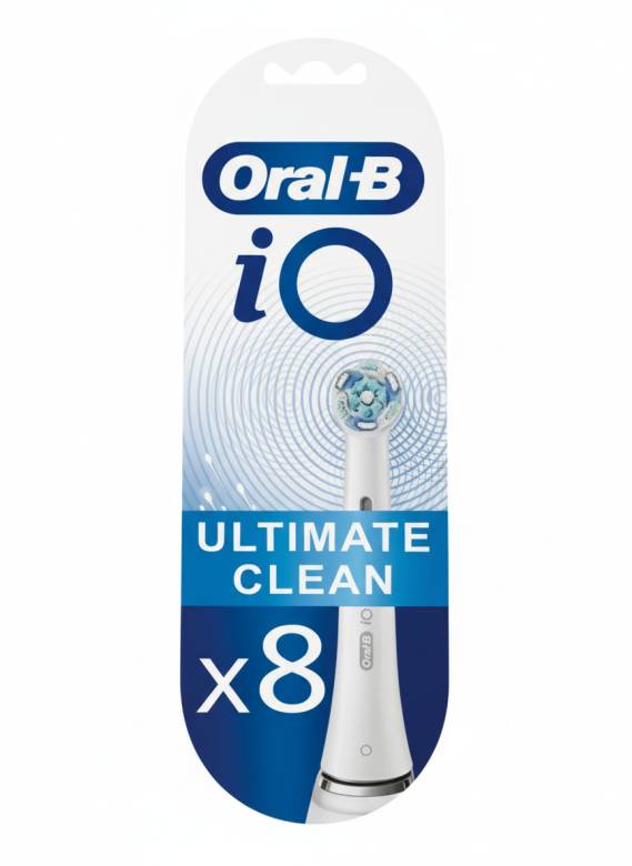 Насадки для электрической зубной щетки Oral-B iO Ultimate Clean 8 шт - Белые - фото фото фото 0